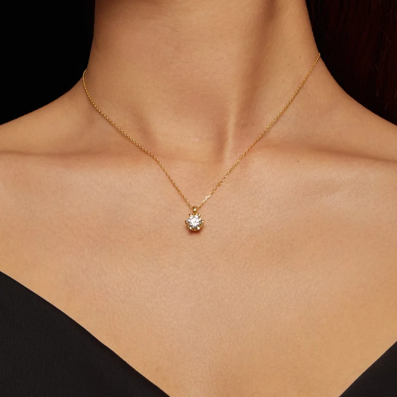 (image pour) Collier de style Pandora avec luxueux moissanite - MSN006-B - Afficher 7