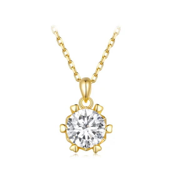 (image pour) Collier de style Pandora avec luxueux moissanite - MSN006-B
