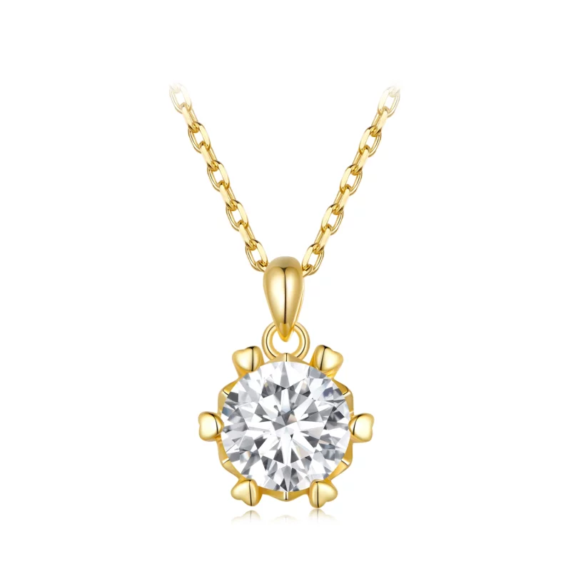 (image pour) Collier de style Pandora avec luxueux moissanite - MSN006-B