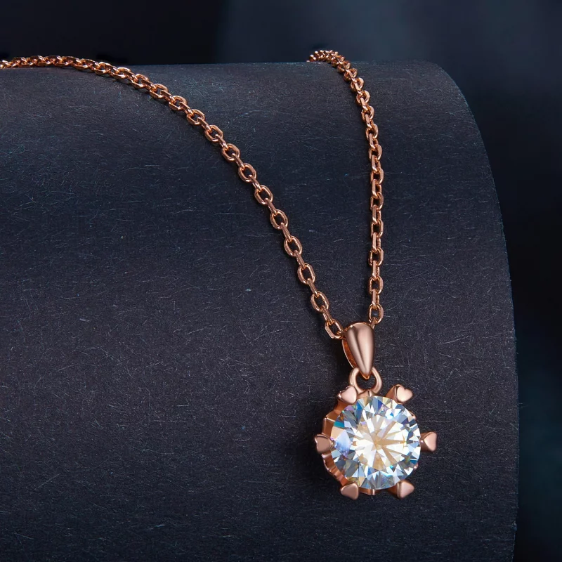 (image pour) Collier de style Pandora avec Moissanite de luxe - MSN006-C - Afficher 2