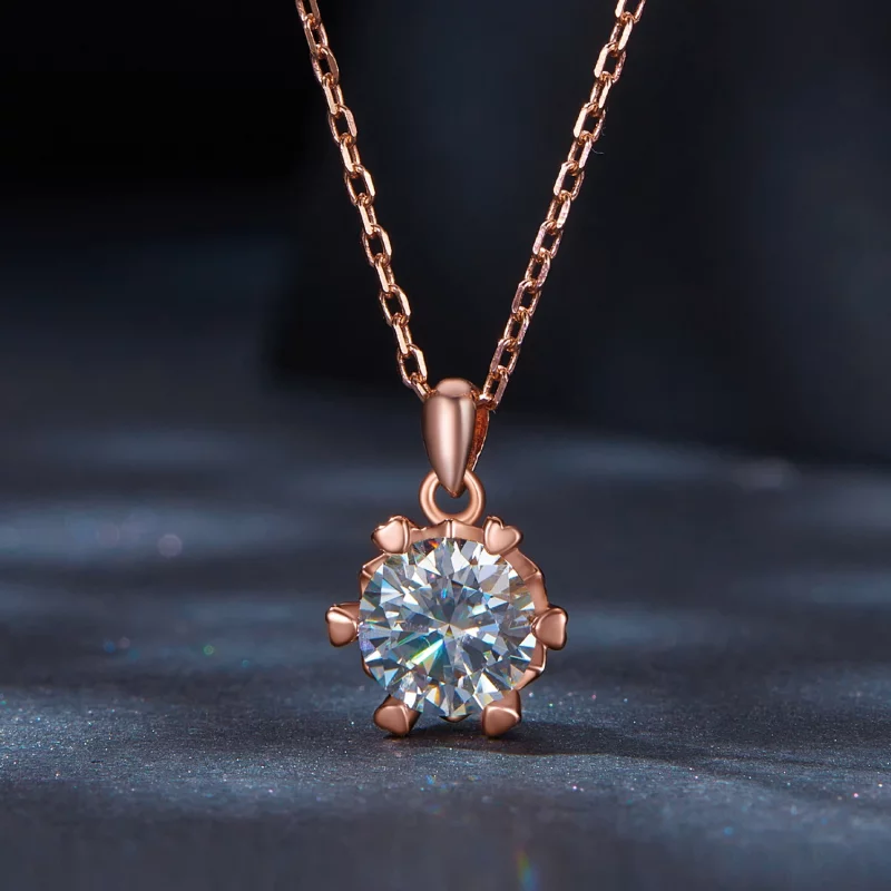 (image pour) Collier de style Pandora avec Moissanite de luxe - MSN006-C - Afficher 3