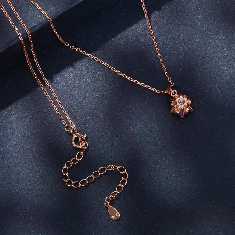(image pour) Collier de style Pandora avec Moissanite de luxe - MSN006-C - Afficher 4