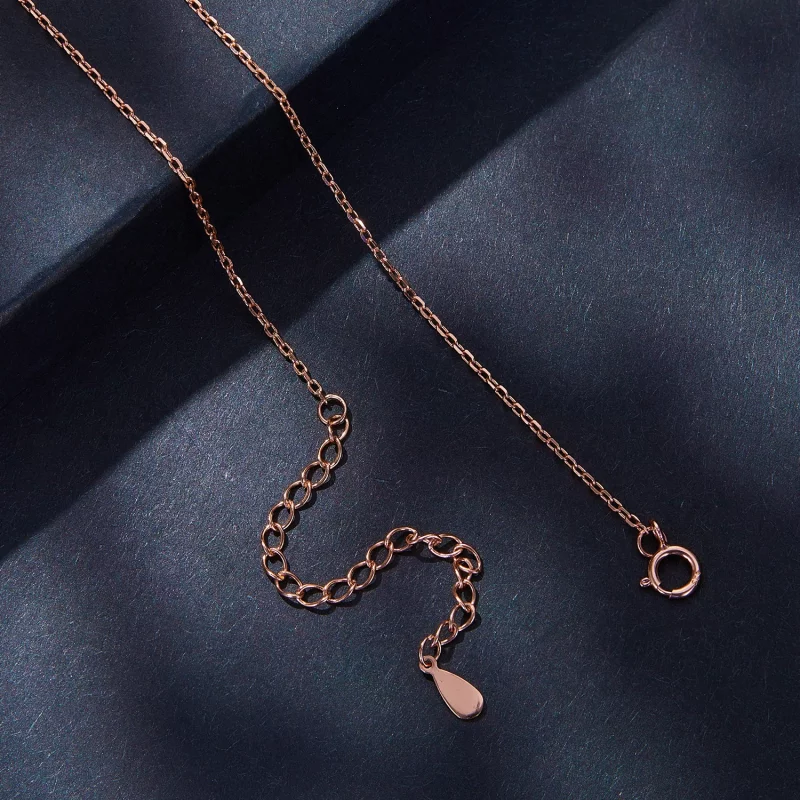 (image pour) Collier de style Pandora avec Moissanite de luxe - MSN006-C - Afficher 5
