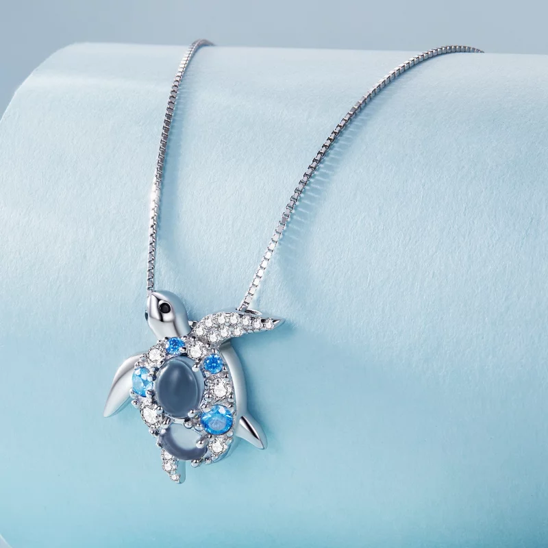 (image pour) Collier de style Pandora avec une tortue de mer - BSN331 - Afficher 2