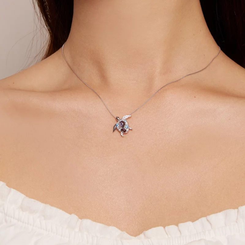 (image pour) Collier de style Pandora avec une tortue de mer - BSN331 - Afficher 7