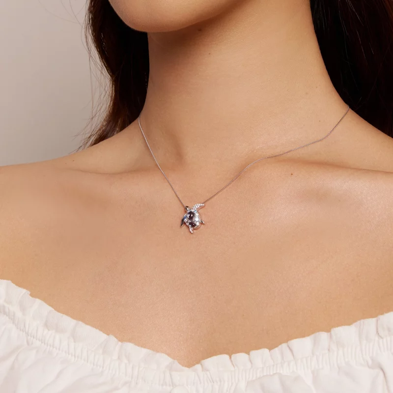 (image pour) Collier de style Pandora avec une tortue de mer - BSN331 - Afficher 8