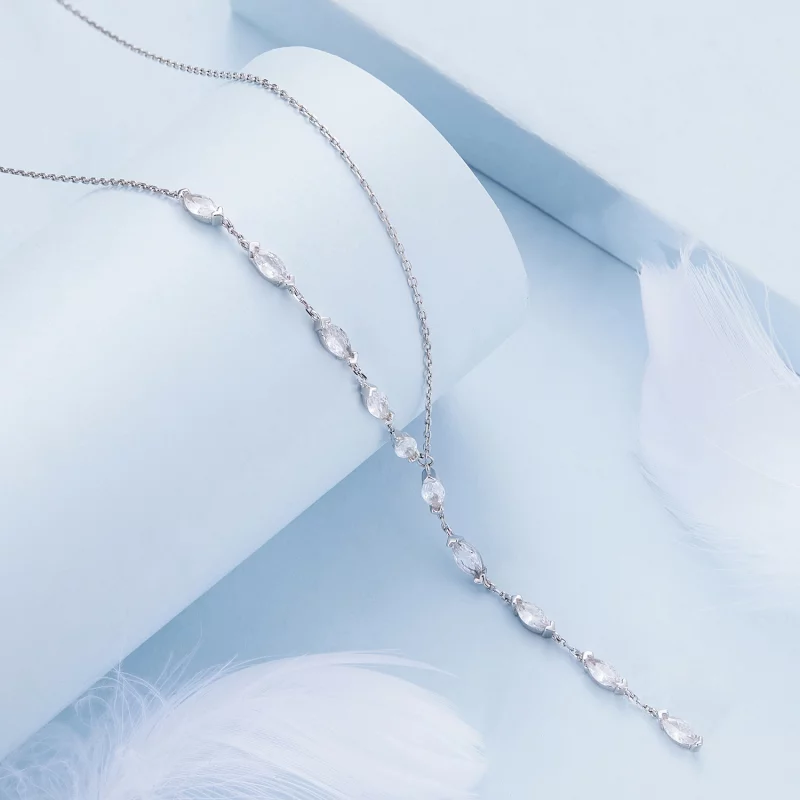 (image pour) Collier en chaîne de style Pandora en forme de Y - BSN330 - Afficher 2