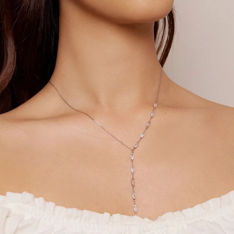 (image pour) Collier en chaîne de style Pandora en forme de Y - BSN330 - Afficher 5