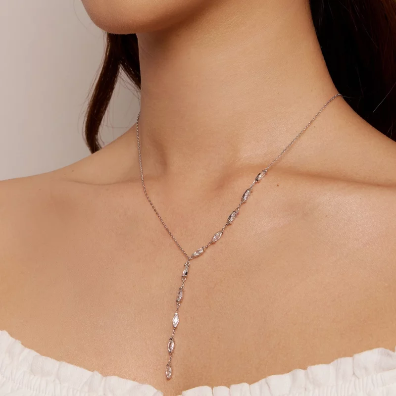 (image pour) Collier en chaîne de style Pandora en forme de Y - BSN330 - Afficher 6