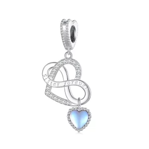 Pendentif Charm Cœur Sœur Style Pandora - BSC860 (image pour) Pendentif Charm Cœur Sœur Style Pandora - BSC860
