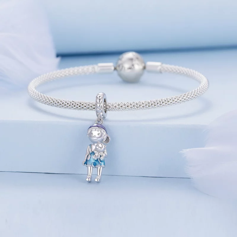 (image pour) Pendentif charm style Pandora en forme de petit garçon - BSC877 - Afficher 3