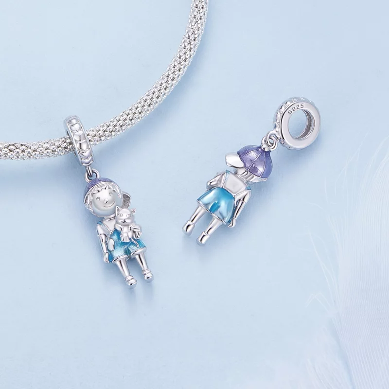 (image pour) Pendentif charm style Pandora en forme de petit garçon - BSC877 - Afficher 4