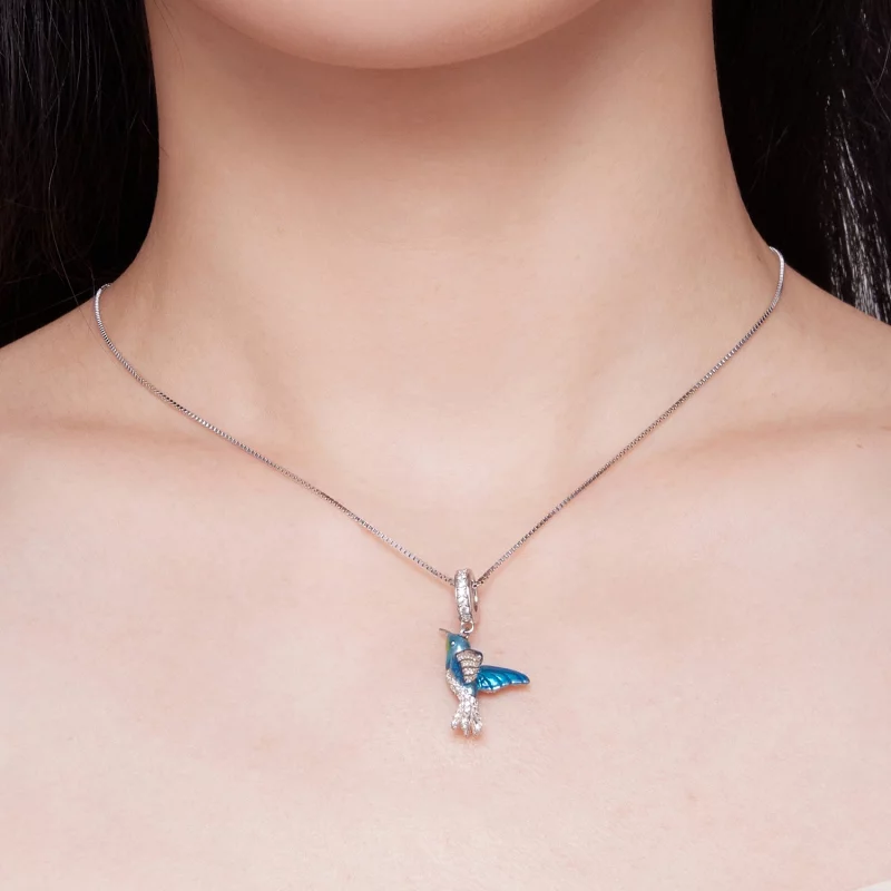 (image pour) Pendentif Charme Délicat Style Pandora avec Martin-pêcheur - BSC858 - Afficher 6