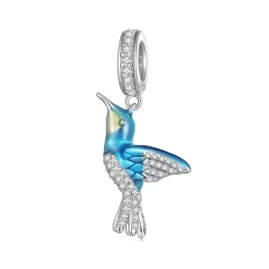 (image pour) Pendentif Charme Délicat Style Pandora avec Martin-pêcheur - BSC858