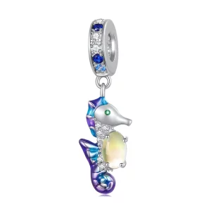 (image pour) Pendentif Charme Exquis Style Pandora en forme de Hippocampe - BSC850