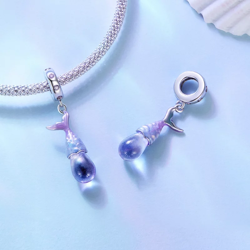 (image pour) Pendentif Charme Larmes de Sirène de style Pandora - BSC874 - Afficher 4