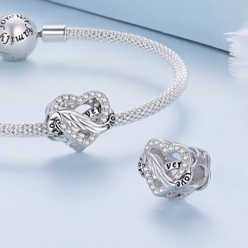 (image pour) Style Pandora Charme Cœur Éternel - BSC853 - Afficher 4