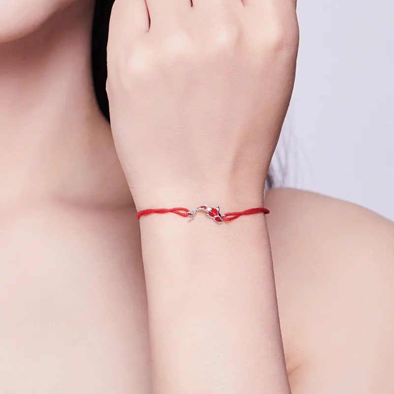 (image pour) Bracelet Cordon Style PANDORA Carpe porte-bonheur - SCB145 - Afficher 2