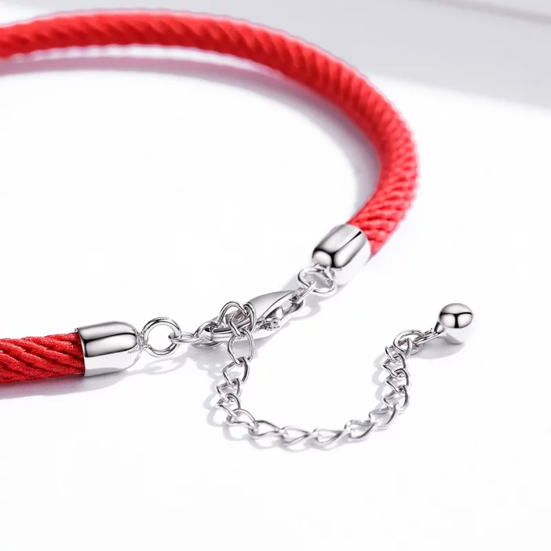 (image pour) Bracelet Cordon Style PANDORA Corde Rouge - SCB166 - Afficher 4