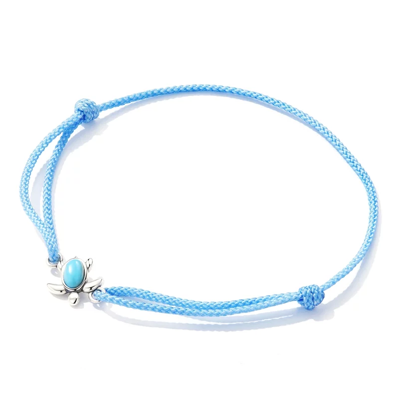 (image pour) Bracelet de style Pandora avec tortue bleue - SCB231 - Afficher 4