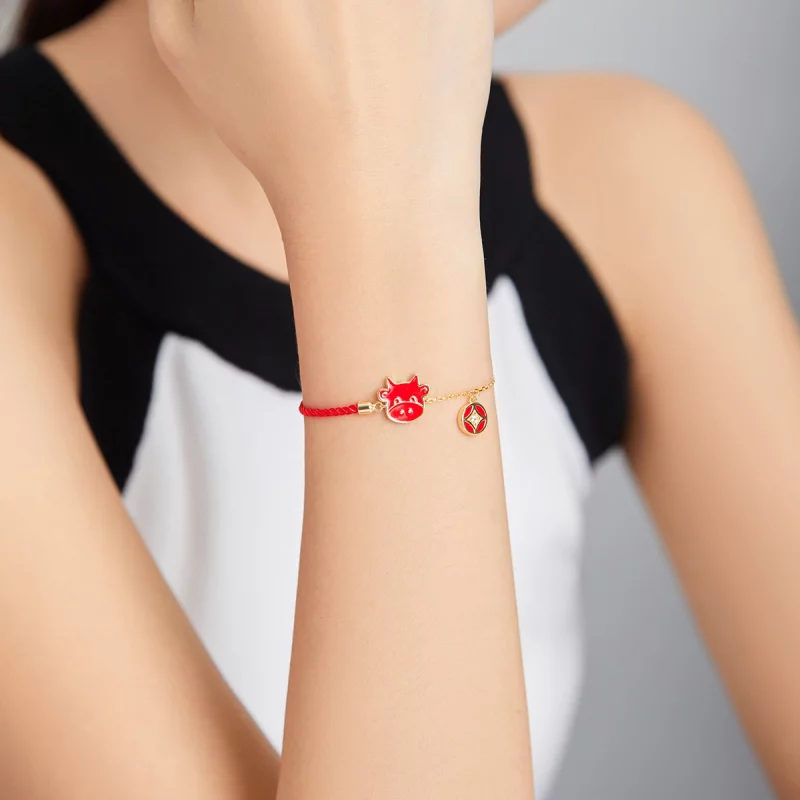 (image pour) Bracelet de style Pandora Taureau - SCB207 - Afficher 6