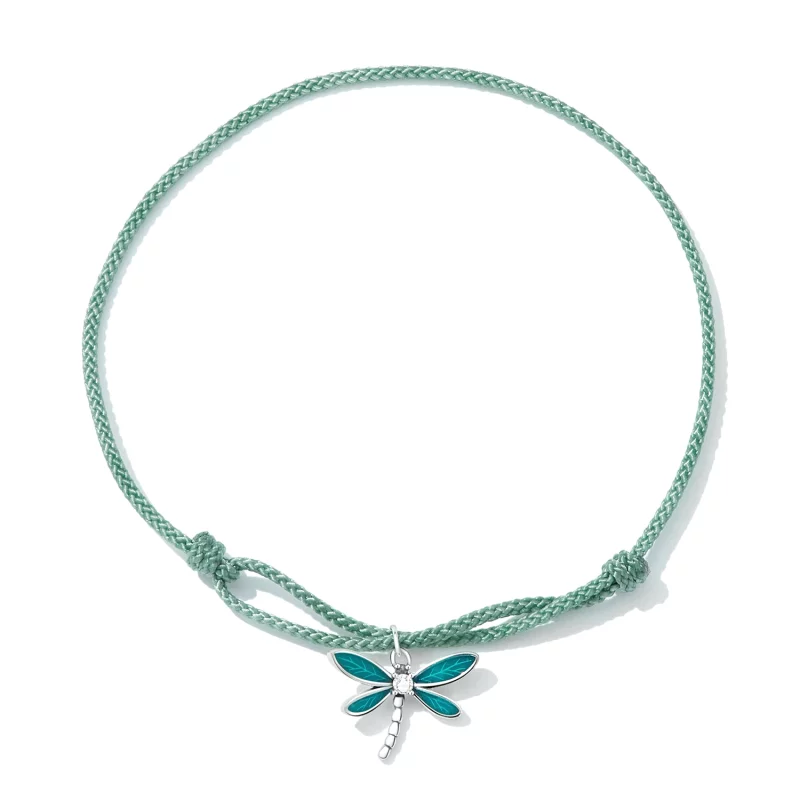 (image pour) Bracelet estival style Pandora avec libellule - SCB237 - Afficher 2