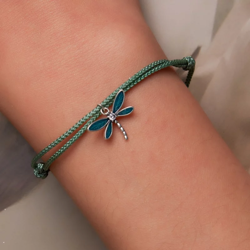(image pour) Bracelet estival style Pandora avec libellule - SCB237 - Afficher 5