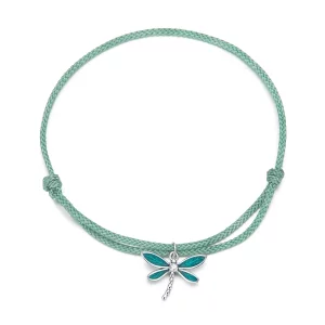 Bracelet estival style Pandora avec libellule - SCB237 (image pour) Bracelet estival style Pandora avec libellule - SCB237