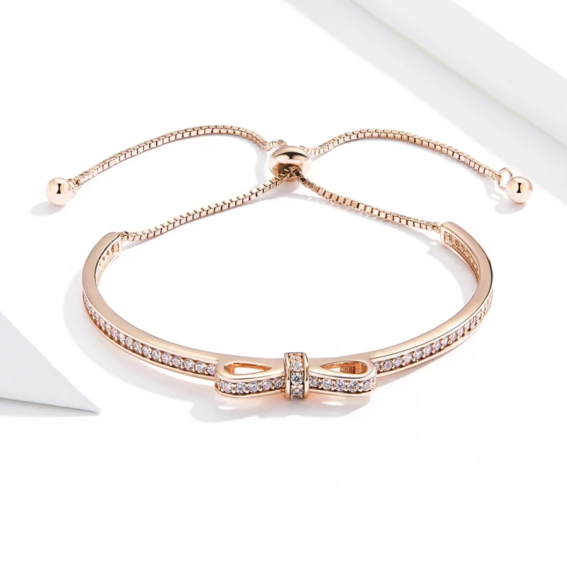 (image pour) Bracelet Jonc Style PANDORA doux bowknot - SCB108-C - Afficher 3