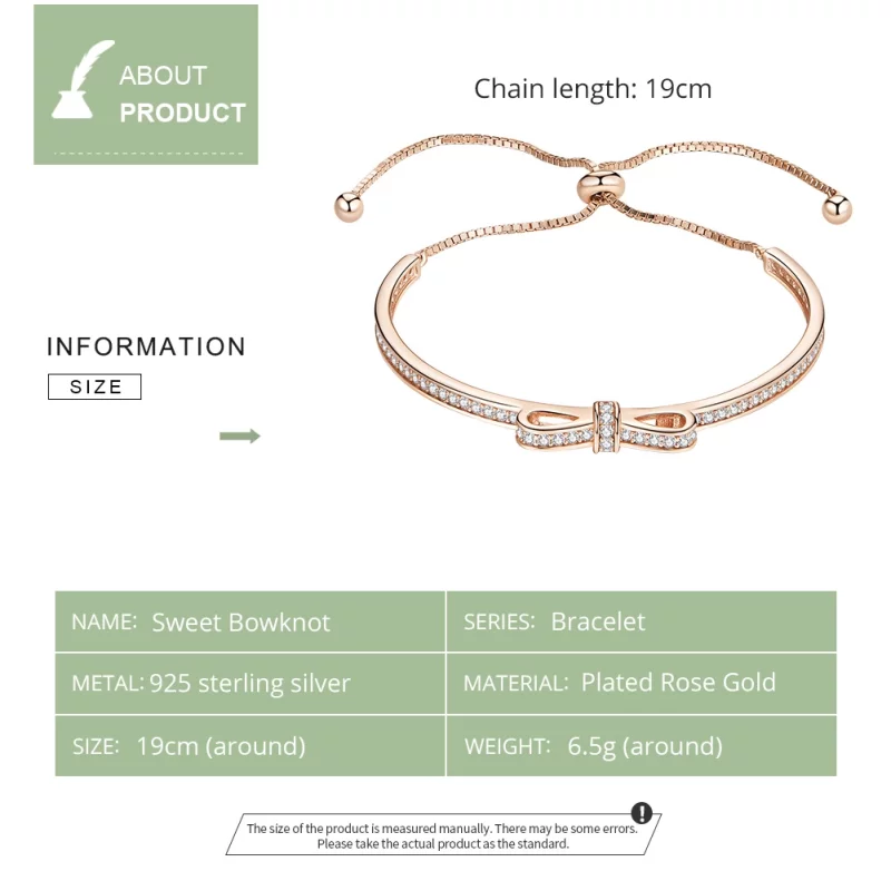 (image pour) Bracelet Jonc Style PANDORA doux bowknot - SCB108-C - Afficher 5