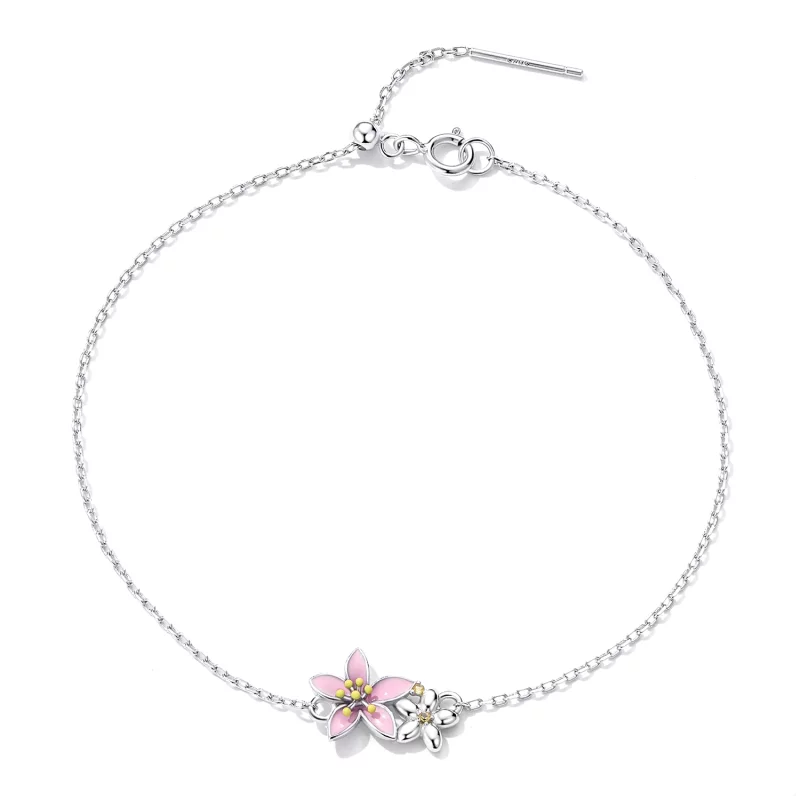 (image pour) Bracelet Pandora Style Magnifique Bracelet Sakura - SCB232 - Afficher 2