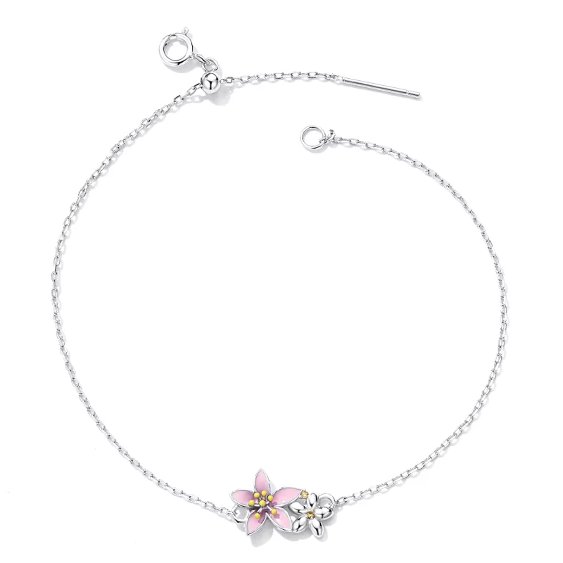 (image pour) Bracelet Pandora Style Magnifique Bracelet Sakura - SCB232 - Afficher 3