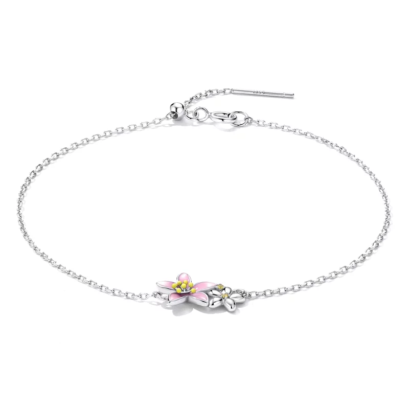 (image pour) Bracelet Pandora Style Magnifique Bracelet Sakura - SCB232 - Afficher 4