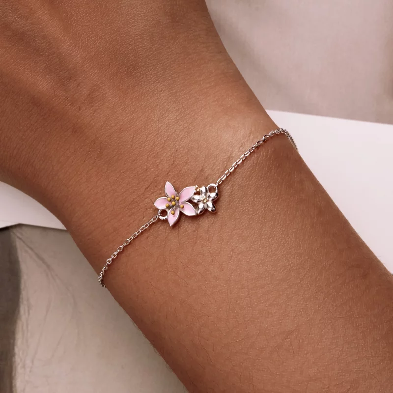 (image pour) Bracelet Pandora Style Magnifique Bracelet Sakura - SCB232 - Afficher 5