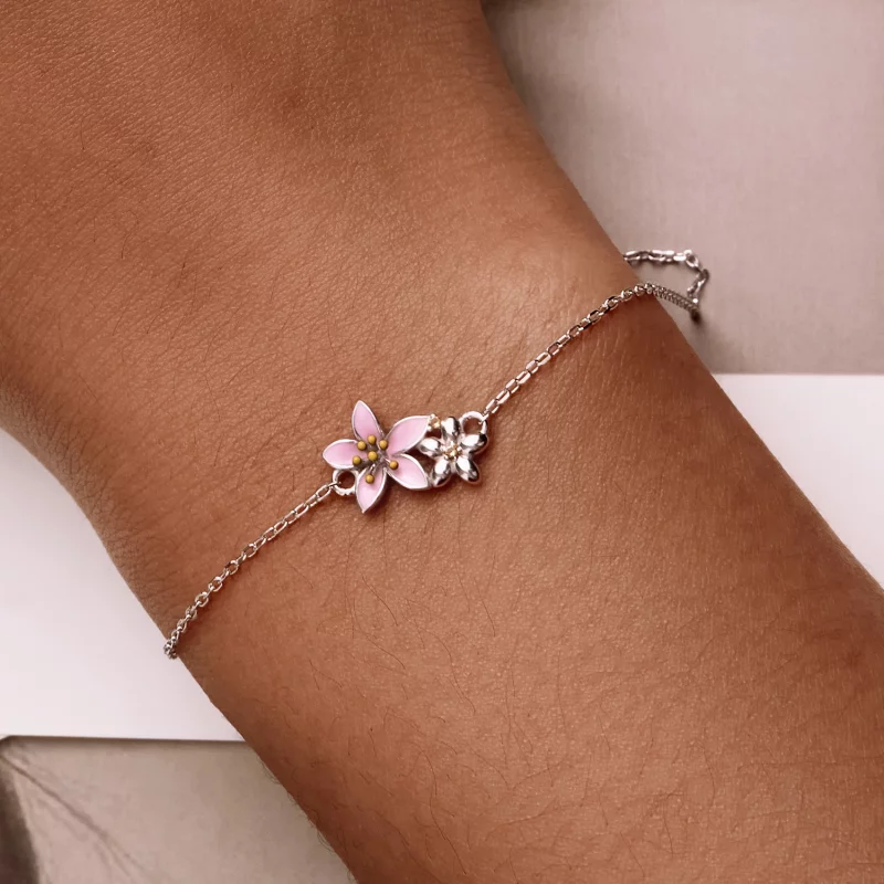 (image pour) Bracelet Pandora Style Magnifique Bracelet Sakura - SCB232 - Afficher 6