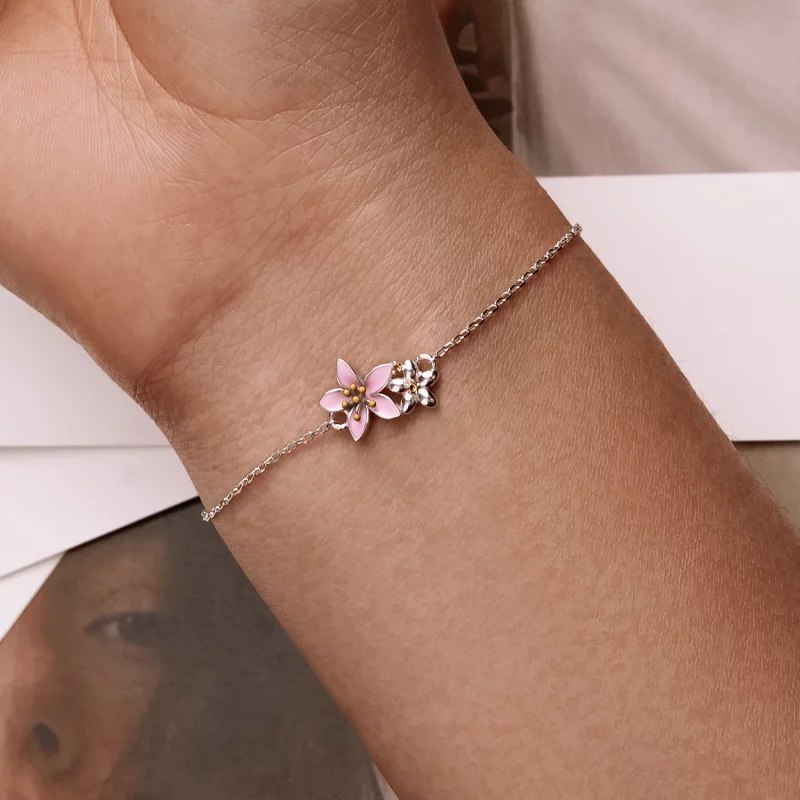 (image pour) Bracelet Pandora Style Magnifique Bracelet Sakura - SCB232 - Afficher 7