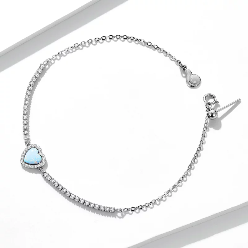 (image pour) Bracelet Pandora Style Opal Love - BSB086 - Afficher 2