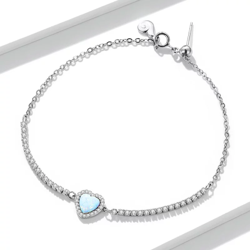 (image pour) Bracelet Pandora Style Opal Love - BSB086 - Afficher 5