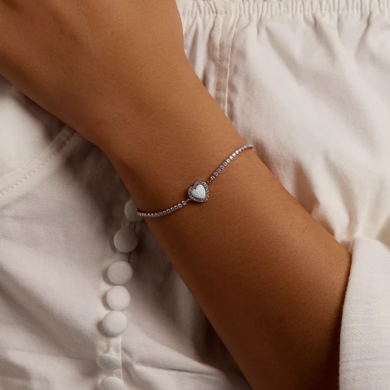 (image pour) Bracelet Pandora Style Opal Love - BSB086 - Afficher 9