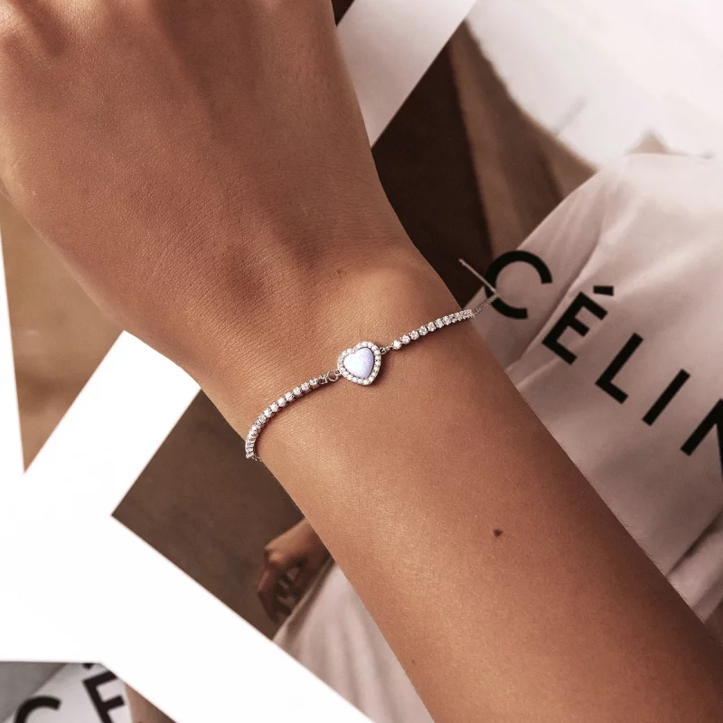 (image pour) Bracelet Pandora Style Opal Love - BSB086 - Afficher 11