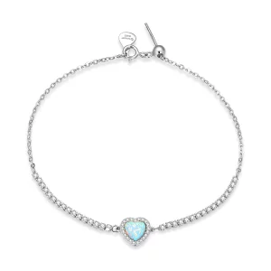 (image pour) Bracelet Pandora Style Opal Love - BSB086