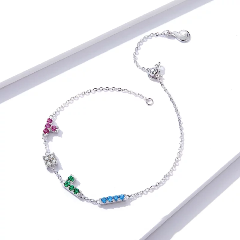 (image pour) Bracelet Pandora Style Tetris - BSB040 - Afficher 3