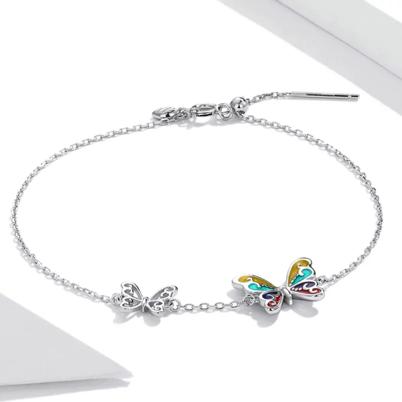 (image pour) Bracelet Papillon Brillant de Style Pandora - SCB228 - Afficher 2