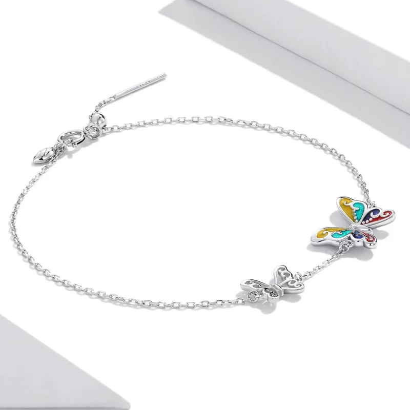 (image pour) Bracelet Papillon Brillant de Style Pandora - SCB228 - Afficher 3