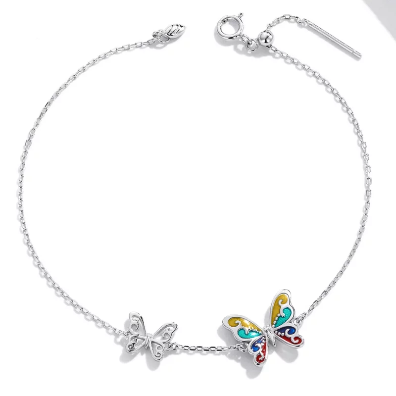 (image pour) Bracelet Papillon Brillant de Style Pandora - SCB228 - Afficher 4