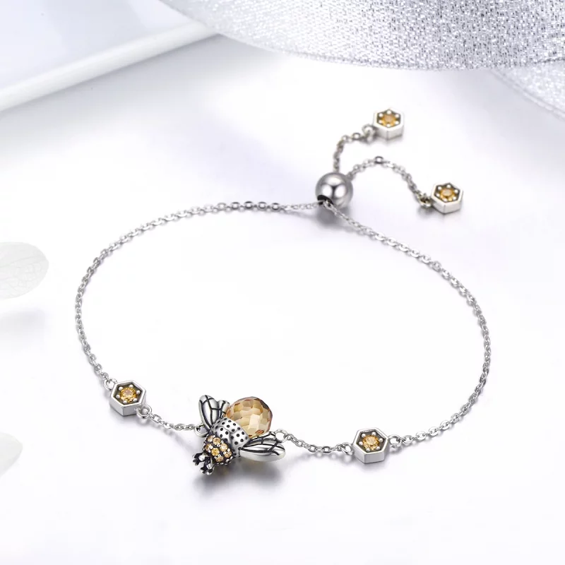 (image pour) Bracelet Style PANDORA Abeille dansante - SCB043 - Afficher 4