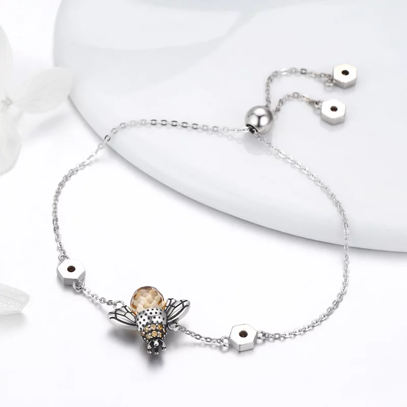 (image pour) Bracelet Style PANDORA Abeille dansante - SCB043 - Afficher 5