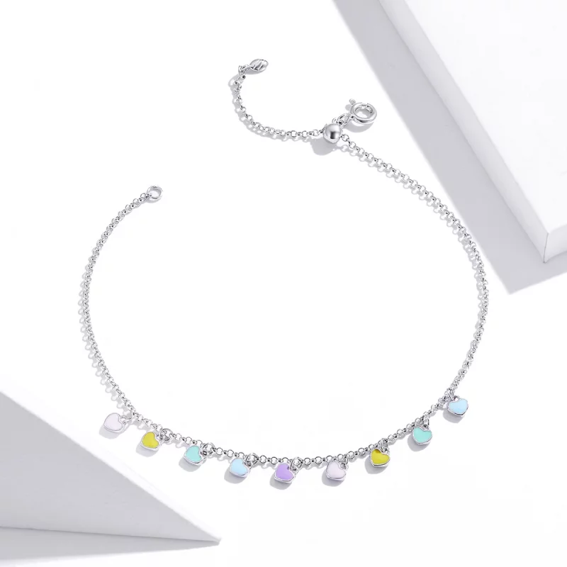 (image pour) Bracelet Style PANDORA Amour arc-en-ciel - SCT020 - Afficher 2