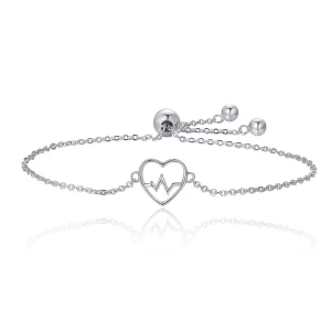 Bracelet Style PANDORA Amour Cardiogramme - SCB019 (image pour) Bracelet Style PANDORA Amour Cardiogramme - SCB019