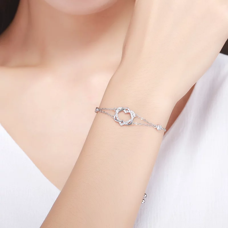 (image pour) Bracelet Style PANDORA Amour Cardiogramme - SCB022 - Afficher 2
